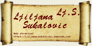 Ljiljana Šukalović vizit kartica